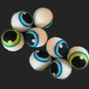 Felted Eyeballs